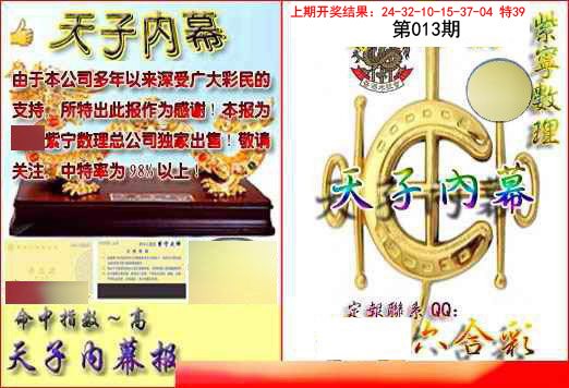 2025013期天子内幕报B