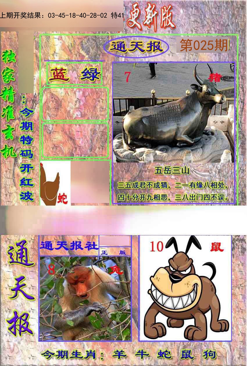 2025025期新通报