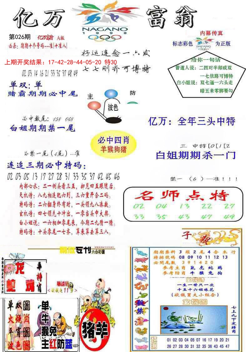 2025026期亿万富翁A
