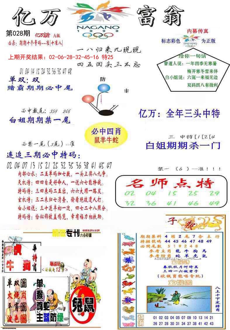 2025028期亿万富翁A