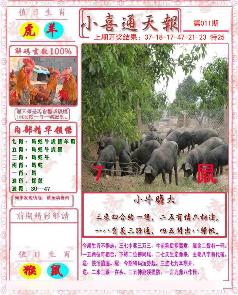 2025011期马经通天报
