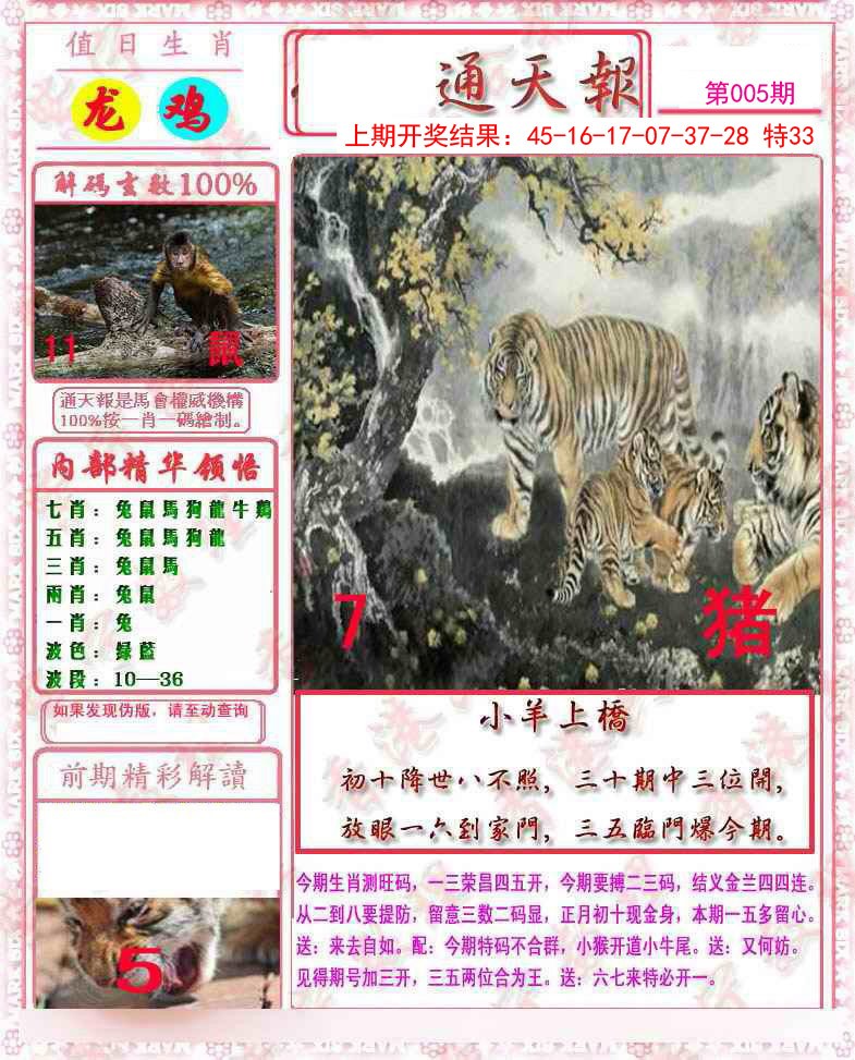 2025005期马经通天报