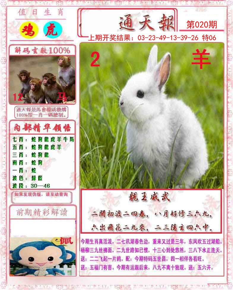 2025020期马经通天报