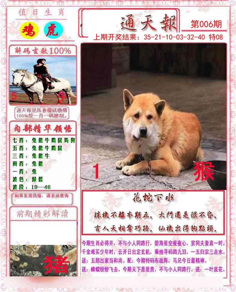 2025006期马经通天报