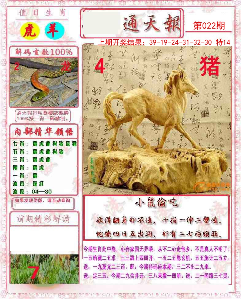 2025022期马经通天报