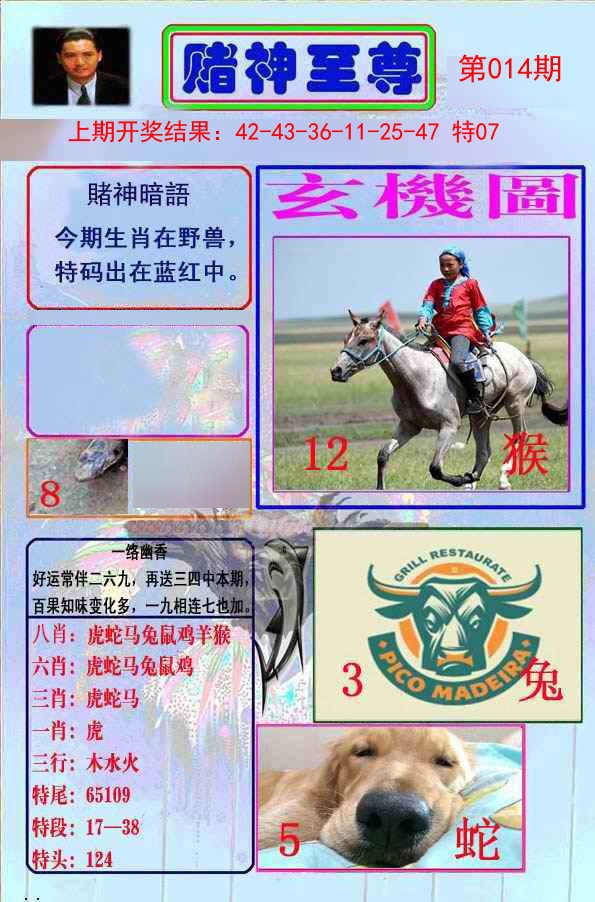 2025014期赌神至尊