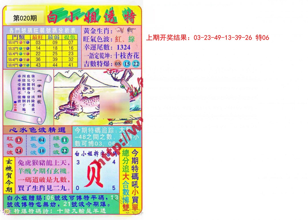 2025020期白小姐透特