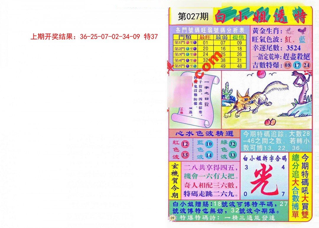 2025027期白小姐透特