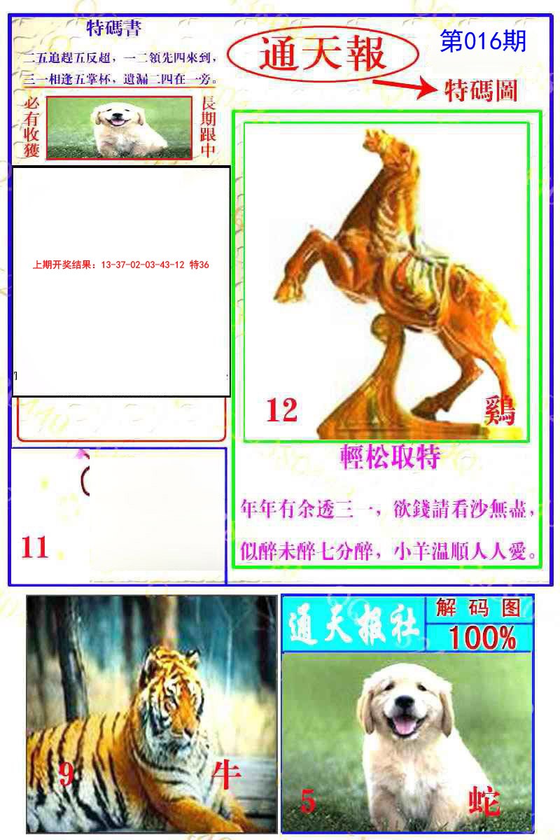 2025016期通天特解图