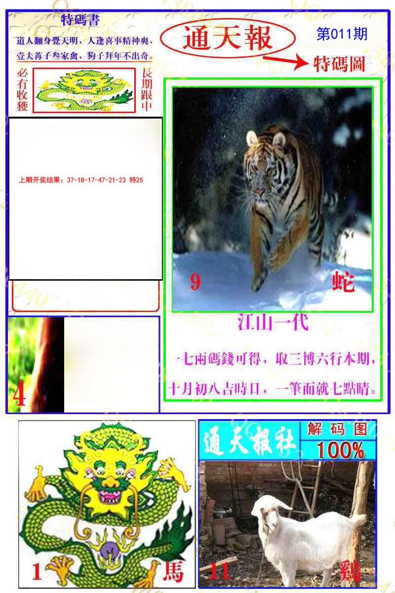 2025011期通天特解图