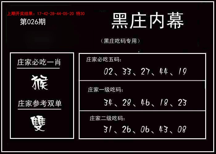 2025026期黑庄内幕