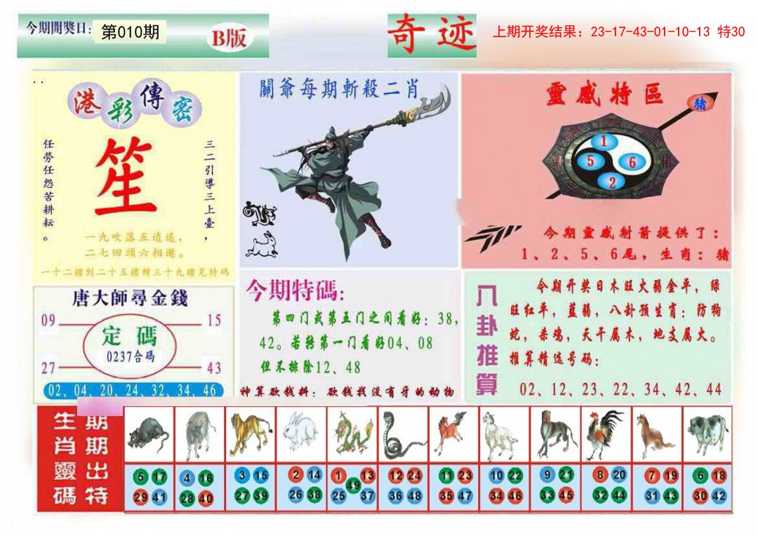 2025010期九龍奇迹B(推荐)