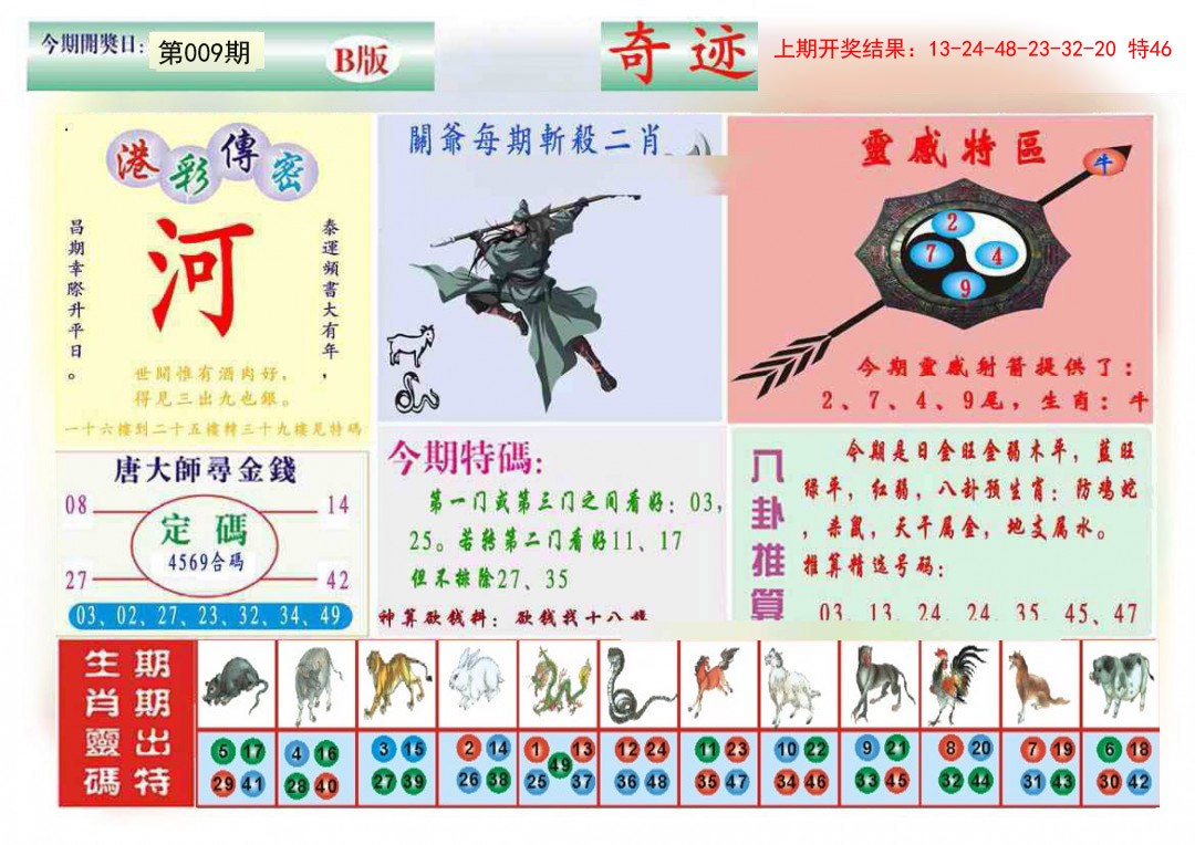 2025009期九龍奇迹B(推荐)