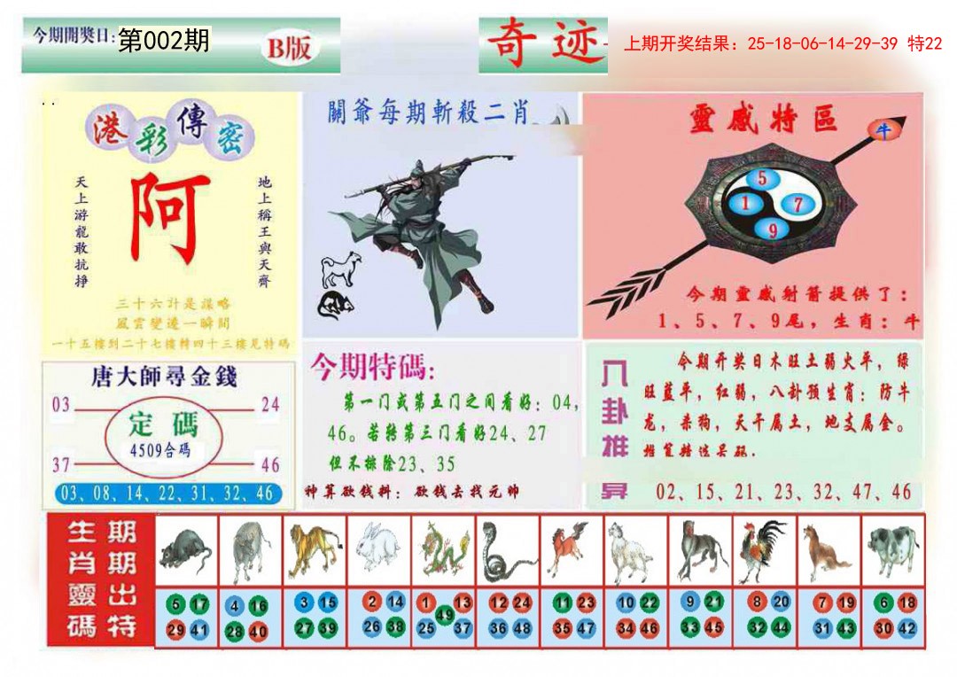 2025002期九龍奇迹B(推荐)