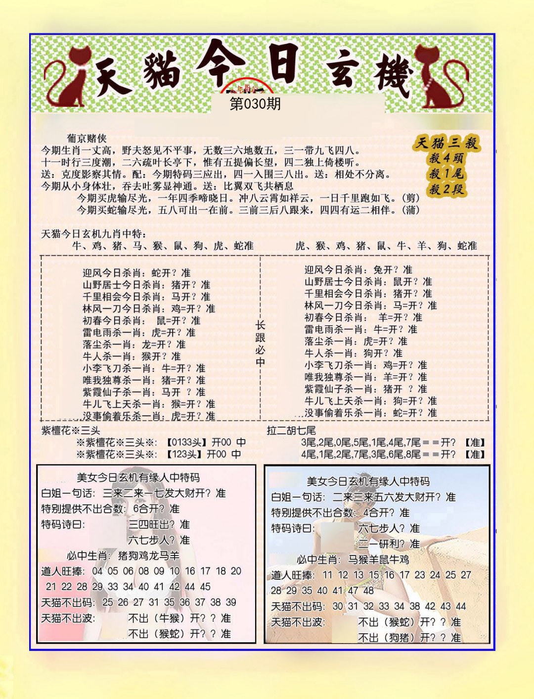 2025030期今日玄机图B