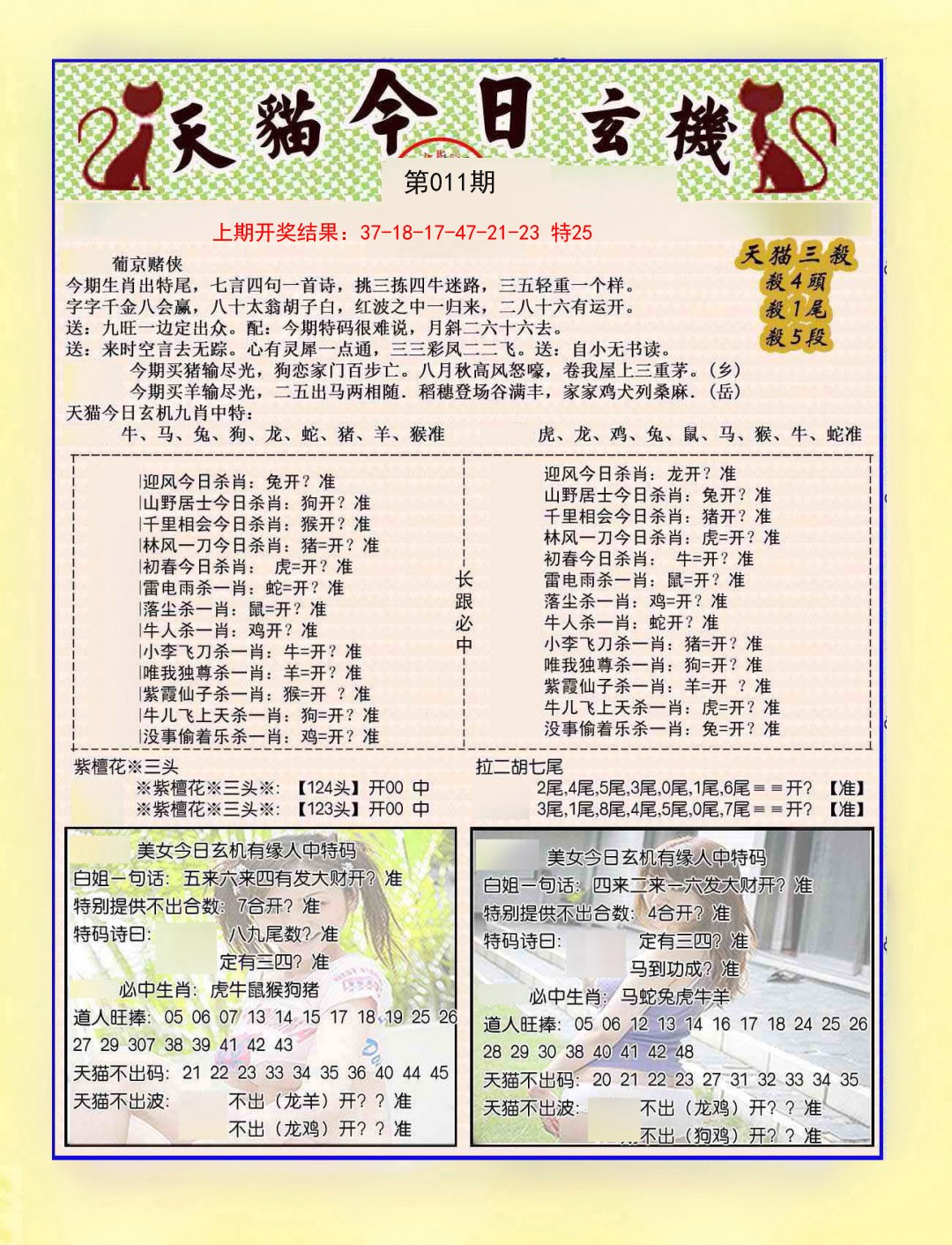2025011期今日玄机图B
