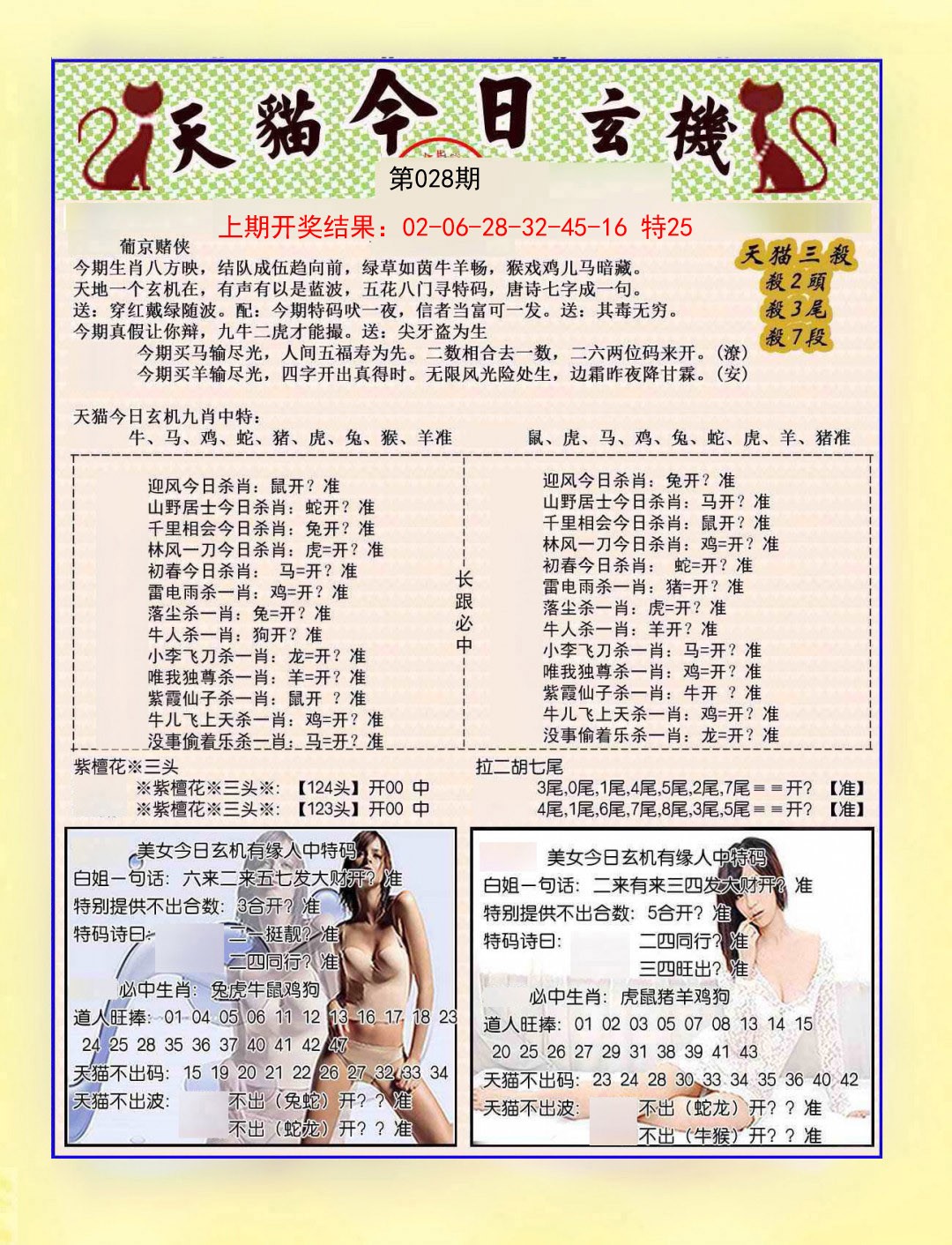 2025028期今日玄机图B