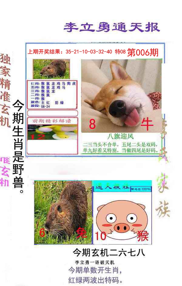 2025006期李立勇通天报