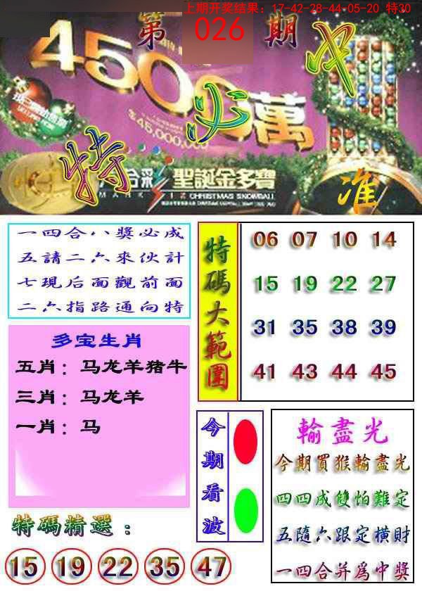2025026期特必中