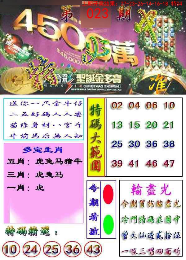 2025023期特必中