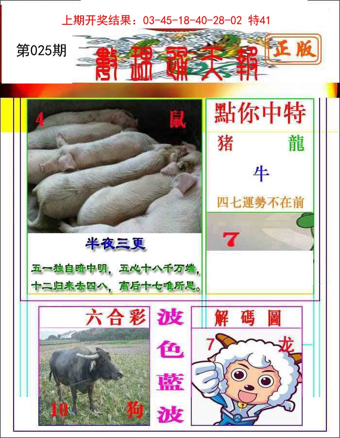 2025025期数理通天