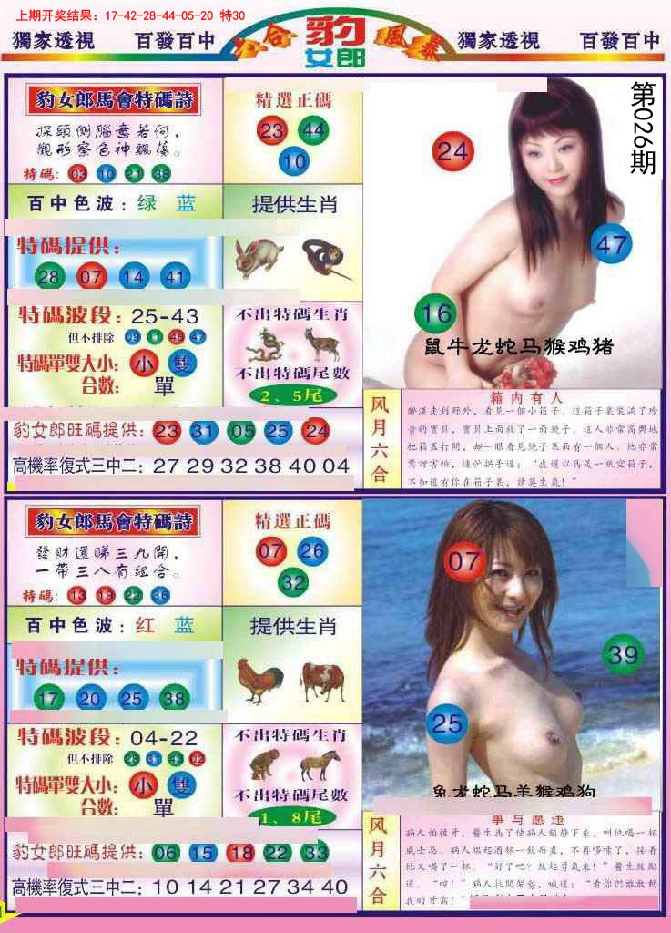 2025026期豹女郎