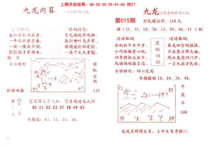 2025015期九龙内幕