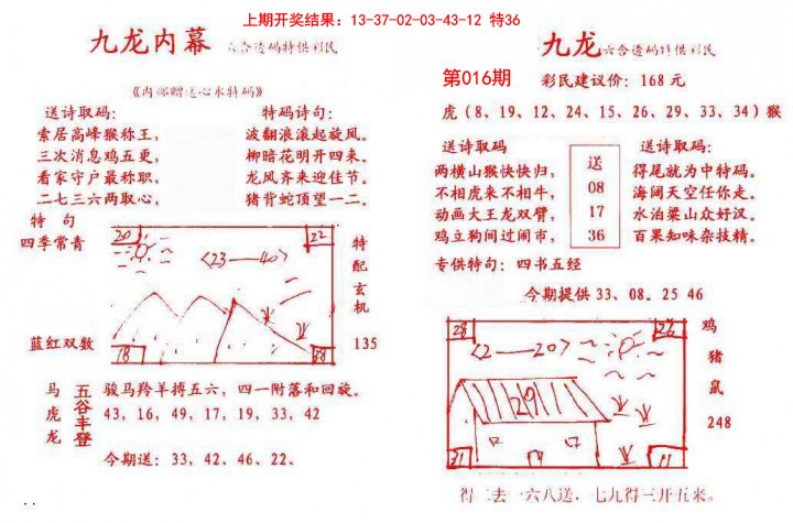 2025016期九龙内幕