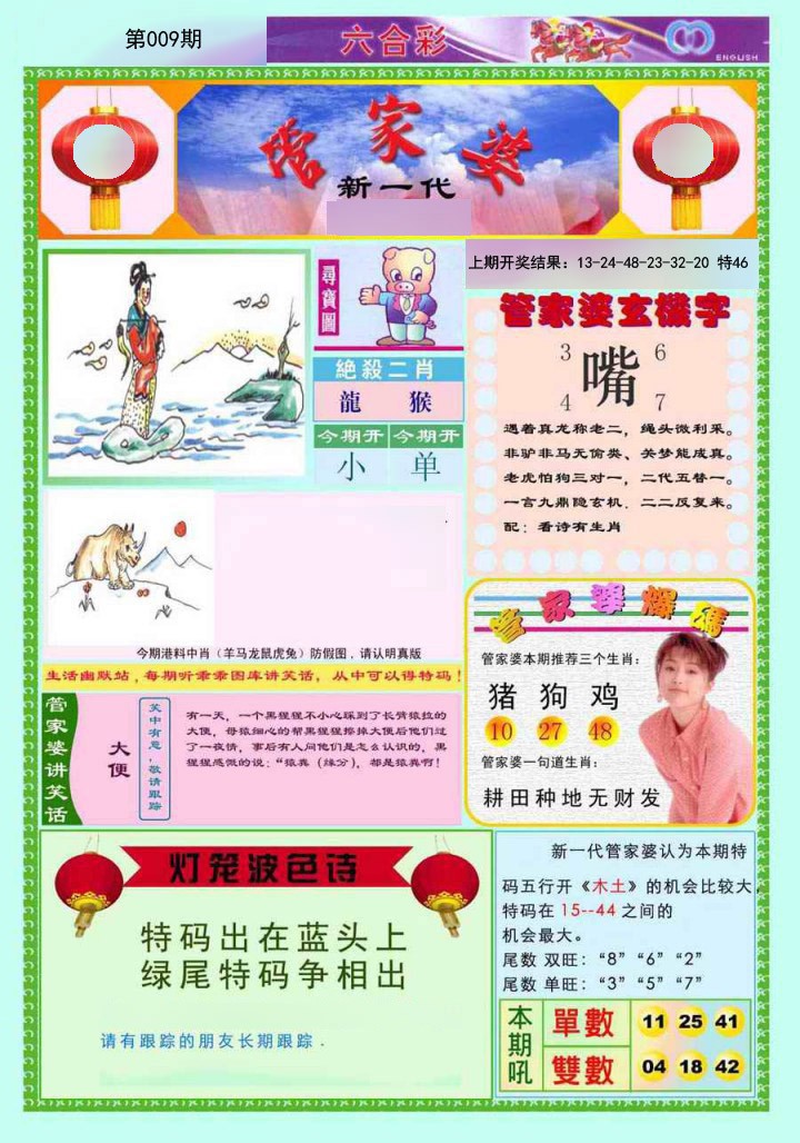 2025009期新一代管家婆