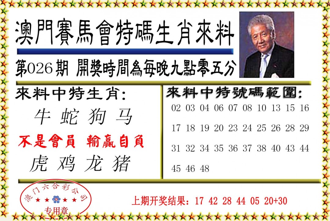 2025026期特码生肖来料