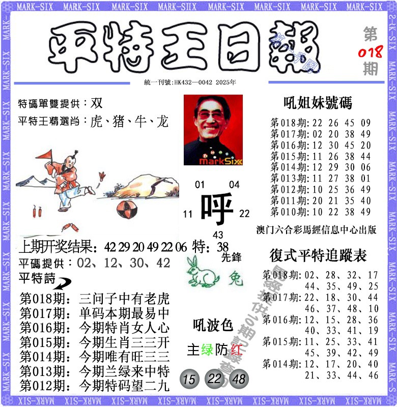 2025018期平特王日报