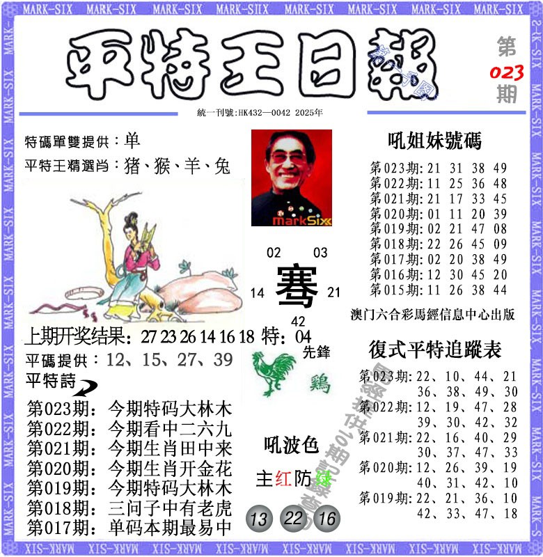 2025023期平特王日报