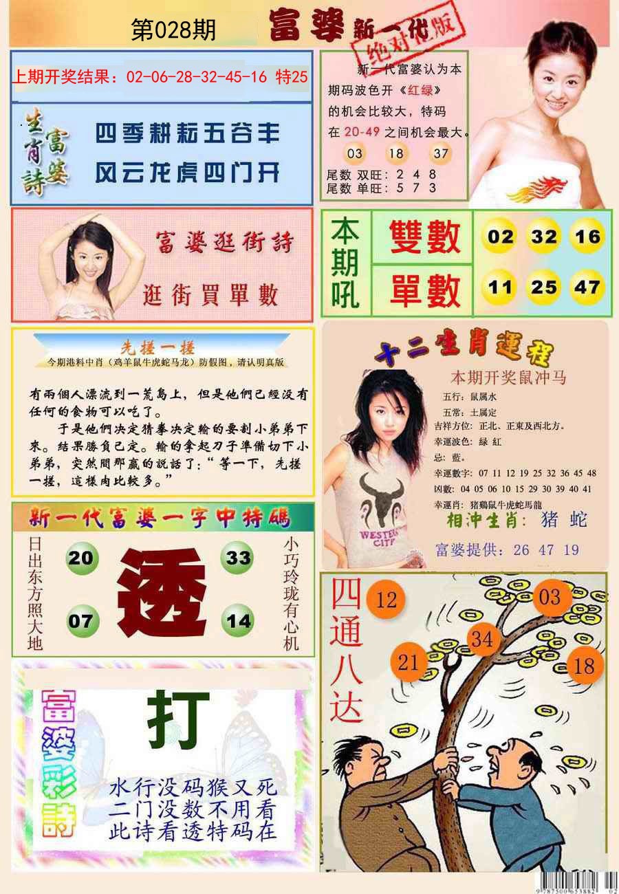 2025028期新一代富婆