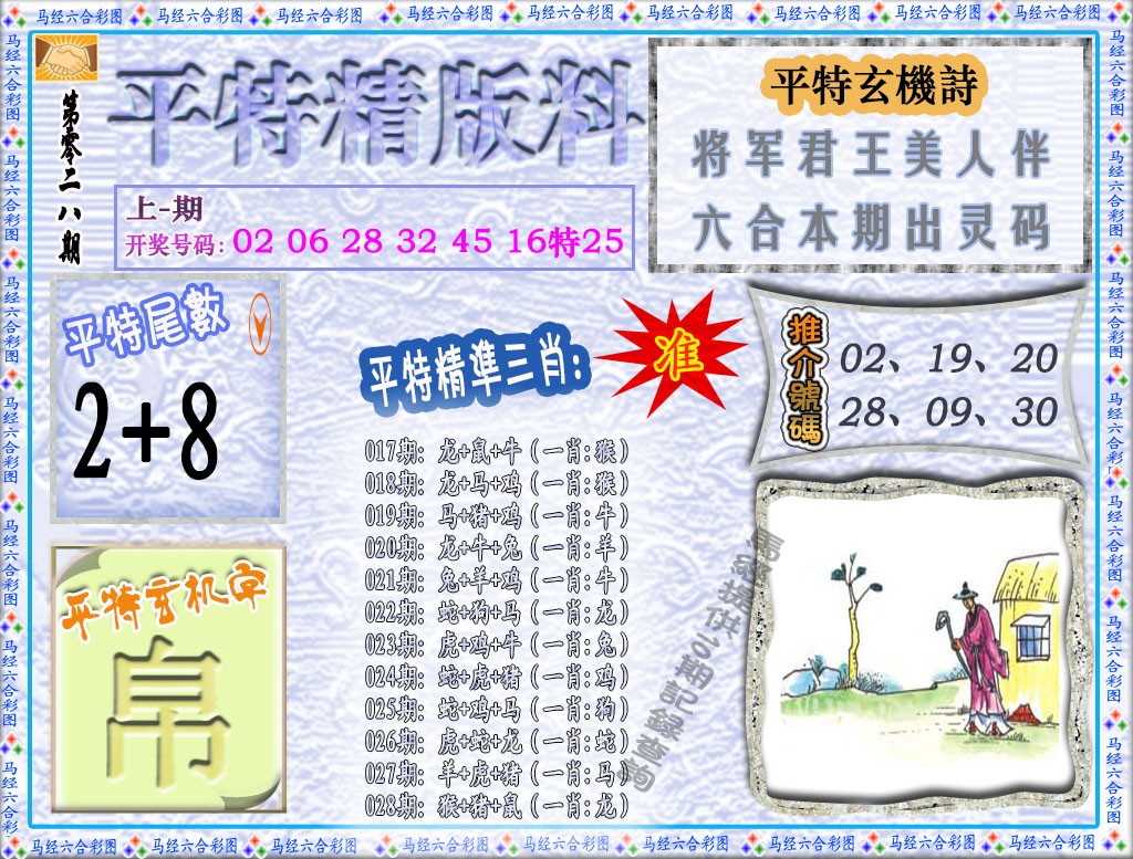 2025028期平特精版料