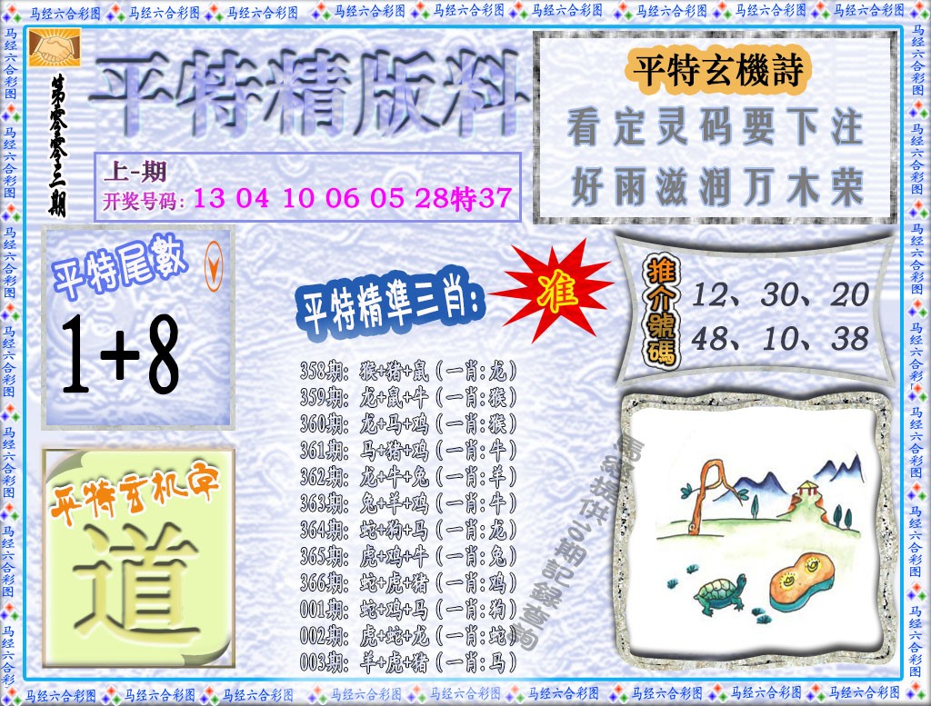 2025003期平特精版料