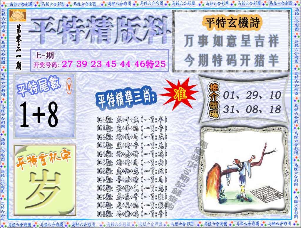 2025031期平特精版料