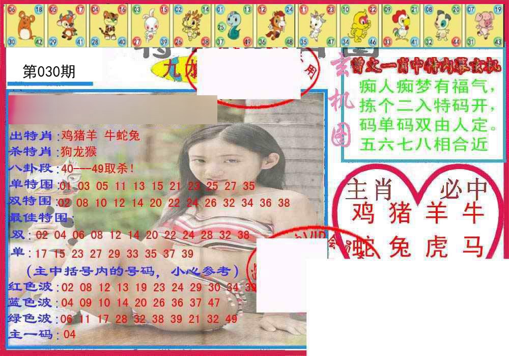 2025030期特码生肖图
