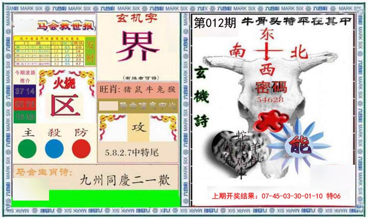 2025012期六合救世报+牛头报