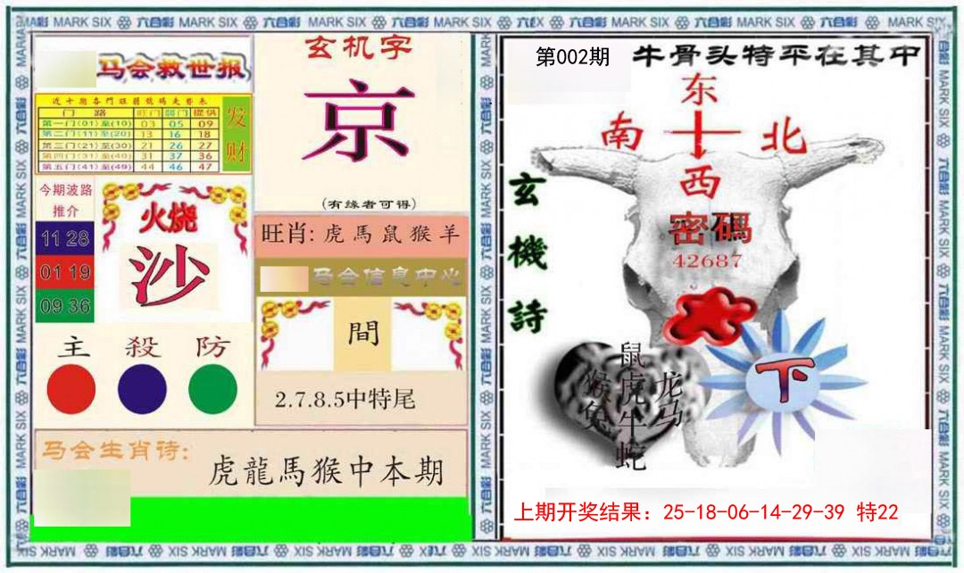 2025002期六合救世报+牛头报