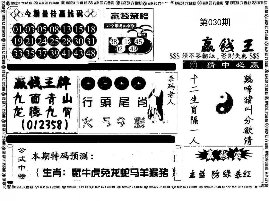 2025030期赢钱料