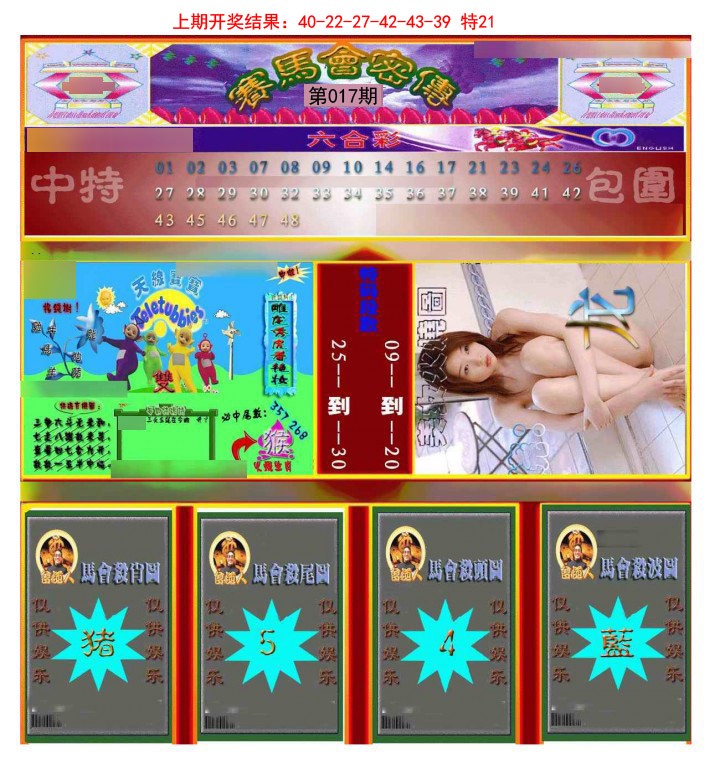 2025017期赛马会密传