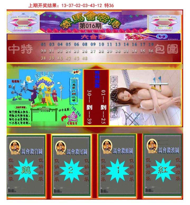 2025016期赛马会密传