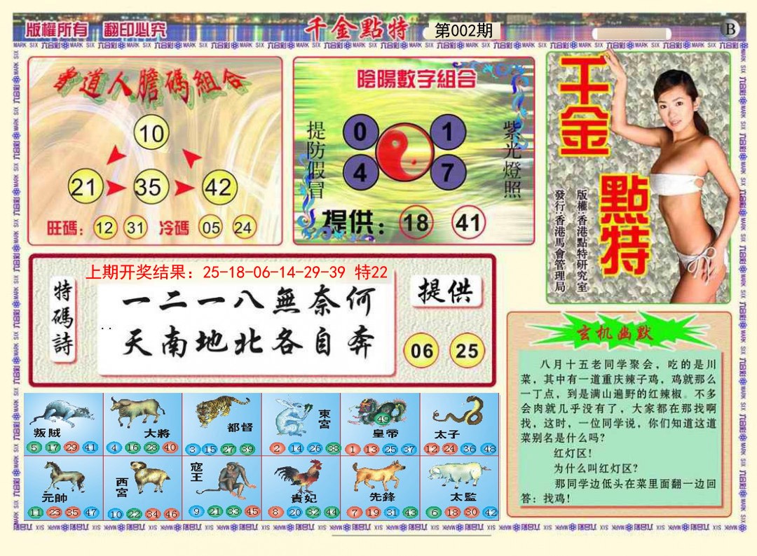2025002期千金点特B