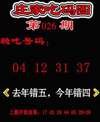 2025026期庄家吃码图