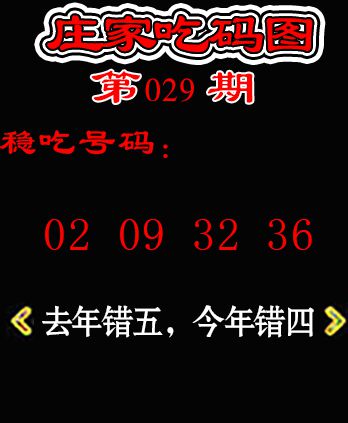 2025029期庄家吃码图