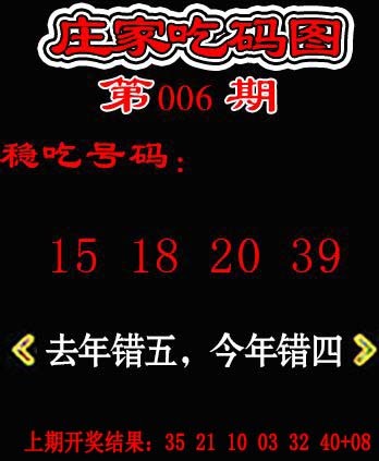2025006期庄家吃码图