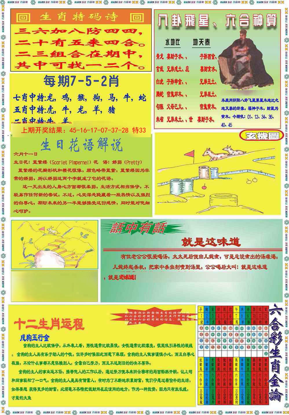 2025005期九龍马经B(推荐)