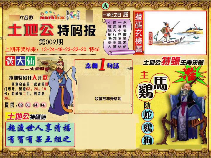 2025009期土地公特码报A
