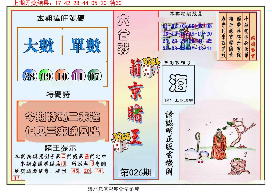 2025026期葡京赌王彩