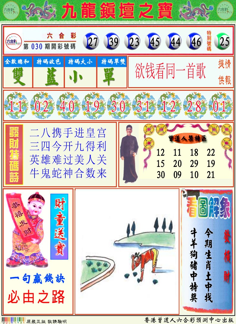 2025031期挂牌解特码A